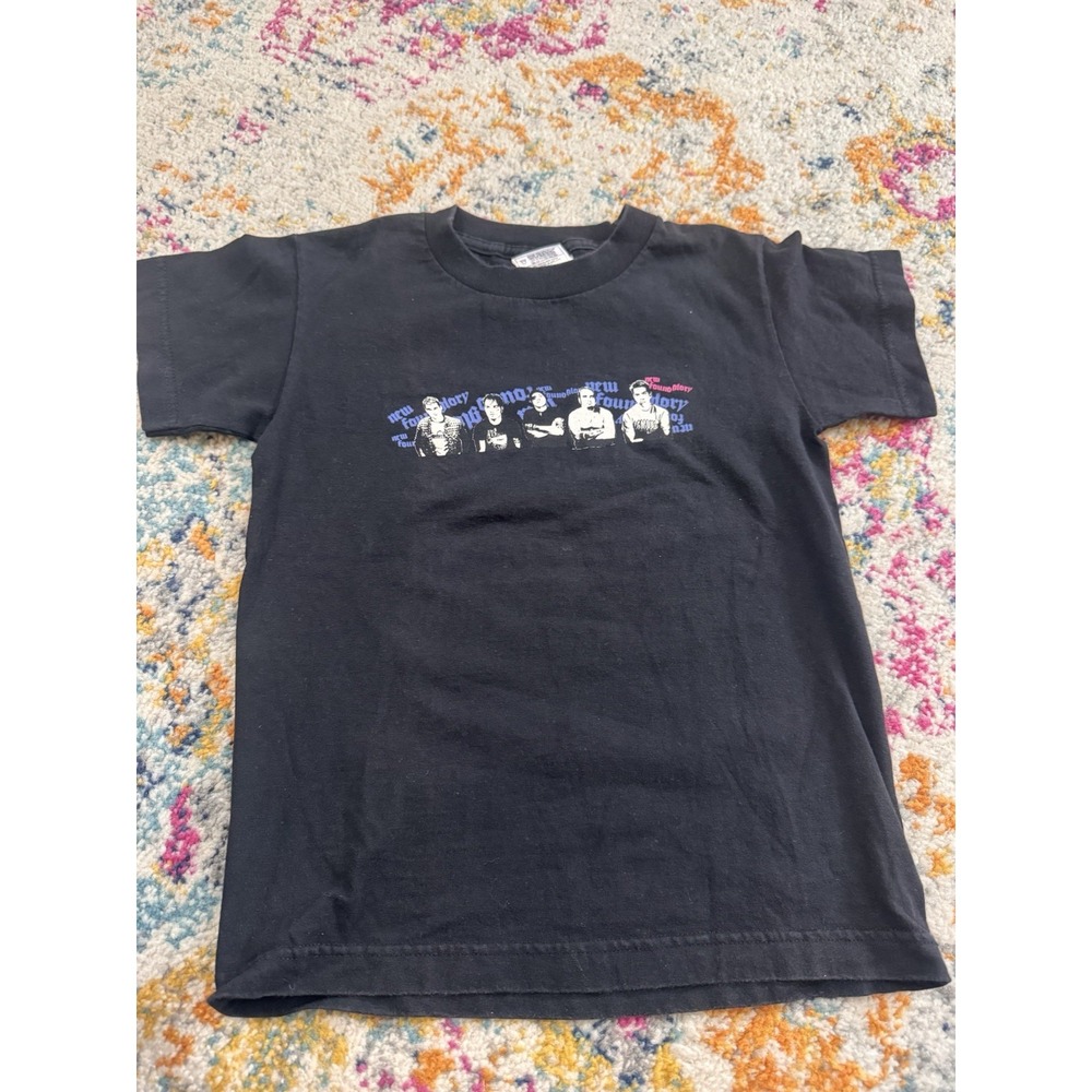 Vintage New Found Glory 2002 Tour Shirt Black Youth M Pop Punk Y2K Music